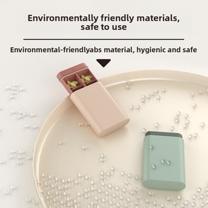 Plastic <b>Small</b> Portable Travel <b>Pill</b> <b>Box</b> 7 Days 6 Grids Sustainable Medicine Storage Organizer Container - Product Image 3