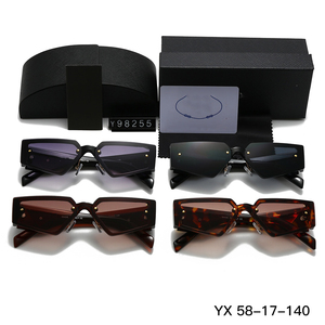 Gafas de Sol de Diseñador de Moda de Lujo con Logotipo Triangular de Metal de Alta Calidad, Protección UV400, Montura de Nailon, Unisex, Gafas de Marca Famosa - Product Image 2