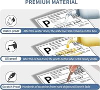 Étiquettes d'expédition personnalisées directes vierges Rouleaux de papier thermique continu sans doublure