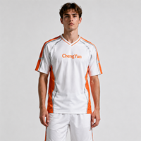 Maillot de football personnalisé futuriste réfléchissant argenté
