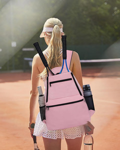 Muestra gratuita: Bolsa de tenis para 3 raquetas, acolchada para proteger las raquetas y ligera, para jugadores de tenis profesionales o principiantes, diseño unisex. - Product Image 6