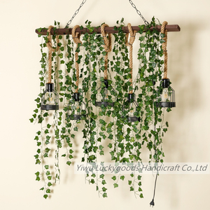 Qt240064 Nhân Tạo Hoa Đèn Lồng LED Ánh Sáng Chuỗi <span class=keywords><strong>Maple</strong></span> Leaf Vòng Hoa Giáng Sinh Trang Trí Đám Cưới Hoa Đèn Lồng - Product Image 3