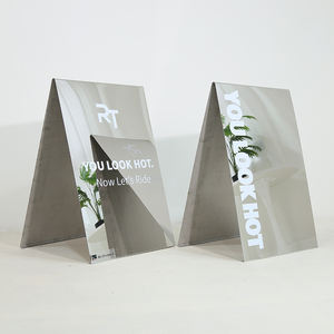 Panneau publicitaire extérieur personnalisé en acier inoxydable avec base lestée pour trottoir, vente en gros - Product Image 4