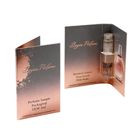 Cartes d'échantillons de parfum personnalisées avec logo d'entreprise imprimé, cartes testeurs de parfum, flacons vaporisateurs de 2 ml et 3 ml et cartes pour parfum