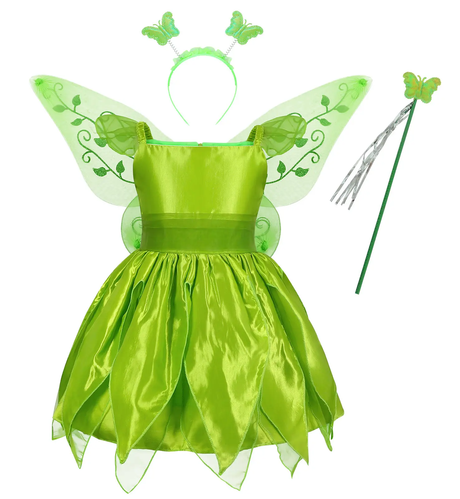 Christmas Cosplay Fancy Party Girls Princess Inspired Tinkerbell Dress Halloween Fairy Butterfly Costumes