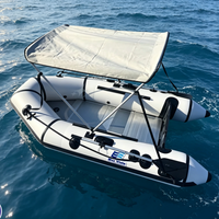 Bateau de pêche gonflable PVC Pedal Patrol 300 personnalisé avec logo d'usine, en aluminium durable