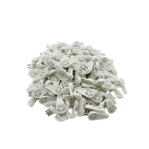 Crochet simple en plastique, capacité de charge 3-5 kg, pour fixation murale, décoration intérieure, accessoires de montage pour cadres photo - Product Image 1