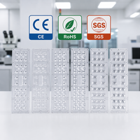 Modul Lensa LED Optik PC 28-in-1 Pabrik OEM 270x75mm Penutup Lampu Polikarbonat Transparan untuk Lampu Sorot Jalan dan Lampu High Bay