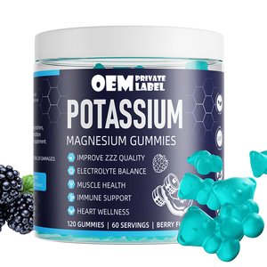Gomitas OEM <span class=keywords><strong>de</strong></span> <span class=keywords><strong>potasio</strong></span> y <span class=keywords><strong>magnesio</strong></span> <span class=keywords><strong>Citrato</strong></span> <span class=keywords><strong>de</strong></span> <span class=keywords><strong>potasio</strong></span> <span class=keywords><strong>de</strong></span> alta absorción <span class=keywords><strong>Citrato</strong></span> <span class=keywords><strong>de</strong></span> <span class=keywords><strong>magnesio</strong></span> <span class=keywords><strong>de</strong></span> 99mg Suplementos <span class=keywords><strong>de</strong></span> goma <span class=keywords><strong>de</strong></span> 180mg para calambres en las piernas - Product Image 1