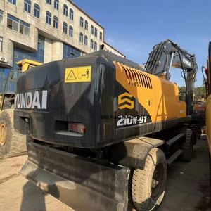 Excavadora de Ruedas HYUNDAI 210W-9T Usada, Versátil, de 21 Toneladas, para Proyectos de Demolición y Construcción Pesada - Product Image 1