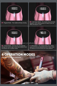 Biomaser Machine à tatouer sans fil Dermografo Maquillage permanent avec 2 têtes de batterie <span class=keywords><strong>Kit</strong></span> de microblading pour l'Académie - Product Image 5