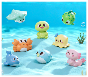 3D Mini ornamento casa delle bambole tartaruga delfino animale figura artigianale natale lotto di resina oceano tema mare bagno per bambini giocattoli per bambini - Product Image 2