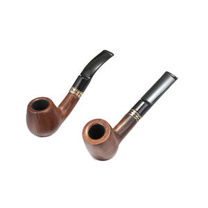 लकड़ी सीधे धुआं पाइप नई बीच आगमन गर्म बिक्री नक्काशीदार छोटे शिल्प उच्च गुणवत्ता टिकाऊ लक्जरी सस्ते लकड़ी धूम्रपान पाइप - Product Image 5