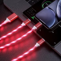 Nuevo Cable de Carga Rápida Tipo-C para Teléfono Móvil Android, Computadora, Impresora, Cable de Datos USB Tres en Uno, Conductores de Cobre Puro, 3A
