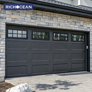 <span class=keywords><strong>Porte</strong></span> <span class=keywords><strong>de</strong></span> <span class=keywords><strong>garage</strong></span> intelligente en alliage d'aluminium RICHOCEAN, contemporaine, <span class=keywords><strong>de</strong></span> haute qualité, avec isolation et fenêtres - Product Image 1