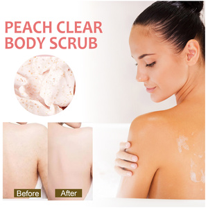 OEM Wholesale Scrub <b>Foam</b> Salt Exfoliator Organic Peach Skin Lightening <b>Body</b> <b>Wash</b> Scrub Cream - Product Image 2