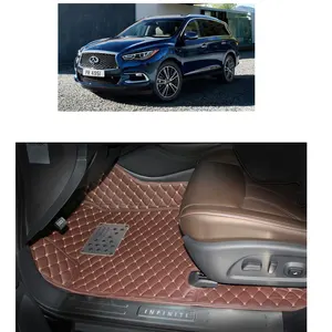 Tapis de sol intérieur de voiture en cuir pour infiniti qx60 2018 2019 2020 accessoires de style automobile