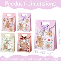 Capybara Goodies Süßigkeiten-Tüten Niedliche Capybara-Party-Geschenktüten Biologisch Abbaubare Umweltfreundliche Kraftpapier-Geschenktüten mit Individuellem Logo CMYK