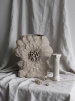 Vases en céramique blanche en gros, style nordique européen, décoration intérieure pour la maison