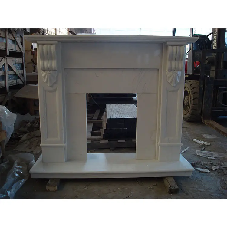 Fireplace high quality freestanding Modern outdoor stone fireplaces marble fireplace sale for home