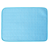 Tapis rafraîchissant en soie glacée pour animaux de compagnie, canapé pour chien, chat, tapis rafraîchissant respirant en latex antidérapant pour l'été, coussin de couchage, tapis de glace, tapis rafraîchissant
