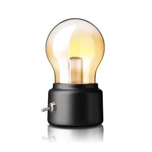Boyid Vintage Style LED Blub Night Light USB 5V Rechargeable Energy Saving Home Decoration creative night light