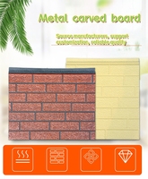 Matériaux de construction mousse de polyuréthane sandwich panneaux de revêtement mural extérieur décoration métal PU faux panneaux muraux en briques