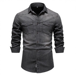 Camisas Casuales de Hombre para Otoño, Transpirables, de Secado Rápido, 100% Algodón Orgánico, para Senderismo y Escalada, Tallas Grandes, Manga Larga, Color Sólido - Product Image 3