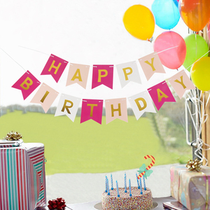 Vente Flash : Bannières en papier écologiques et durables personnalisées en forme de queue de poisson, décorations suspendues imprimées en sérigraphie pour fêtes d'<span class=keywords><strong>anniversaire</strong></span>, Marque LK - Product Image 2