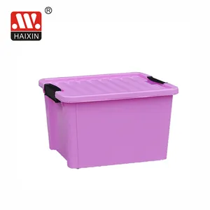 पर्यावरण के अनुकूल घर में इस्तेमाल के थोक प्लास्टिक भंडारण बक्से के साथ ढक्कन के साथ विभिन्न क्षमता के साथ कंटेनर पहियों