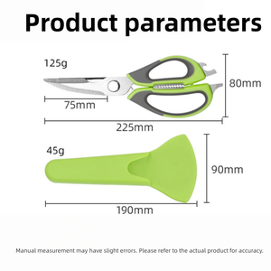 Ciseaux de cuisine multifonctions détachables en gros avec couvercle de sécurité, ciseaux à découper les os de volaille pour supermarchés et restaurants - Product Image 6