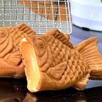 Máquina para Hacer Taiyaki Eléctrica de 1800W, Nueva 2023, de Acero Inoxidable de Alta Calidad, con Forma de Pez, para Uso Comercial, Doméstico y en Restaurantes, 220V