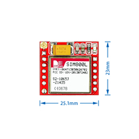 La plus petite carte Microsim du module GSM SIM800L pour Core Board Gsm Mod