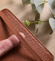 Carnet de notes en cuir A6 personnalisé bloc-notes de poche en PU avec 6 classeur à anneaux Agenda Planner Organisateur rechargeable à feuilles mobiles avec bande élastique