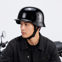 Nouveau casque de moto rétro, style vintage, intégral, en plastique ABS, pour adultes, pour la conduite et les voyages