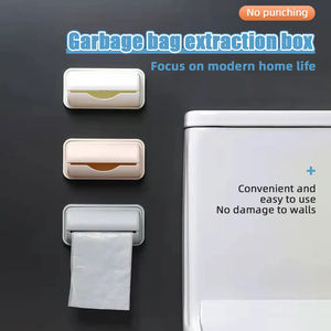 Bolsa de basura Caja de almacenamiento Contenedores Cocina Bolsas de basura de plástico Organizador Cocina Bolsa de basura Dispensador Estante de almacenamiento - Product Image 4