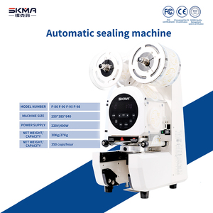 Skma Công Nghiệp Tự Động Điện Thép Không Gỉ Bong Bóng Trà Cup Niêm Phong Tốc Độ Cao Thanh Thông Minh Cốc Nước Trái Cây Niêm Phong Máy - Product Image 2