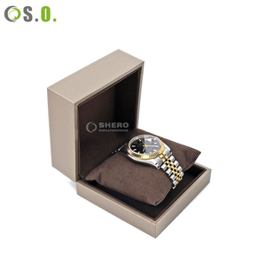 Boîte à montre en plastique imprimée de luxe haut de gamme, insert en velours de haute qualité, boîtes de présentation carrées pour montres, avec boîtes en cuir personnalisées - Product Image 3