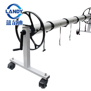 เครื่องม้วนเก็บผ้าคลุมสระ Landy ทำจากอลูมิเนียมอัลลอย รับน้ำหนักได้ 60 กก. ปรับความยาวได้ เหมาะสำหรับสระว่ายน้ำในบ้านพักตากอากาศส่วนตัว - Product Image 5