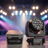 Éclairage de scène professionnel pour discothèque, bar, concert, contrôle DMX512, CH16/CH24, 19x15W, Zoom Wash Moving Head Light avec fonction RDM