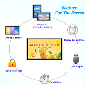 ป้ายและจอแสดงผลวิดีโอดิจิตอลขนาด43นิ้วบางเฉียบติดผนังจอแสดงผลโฆษณาขนาดเล็กติดผนังจอแอลซีดีสำหรับโฆษณา - Product Image 2
