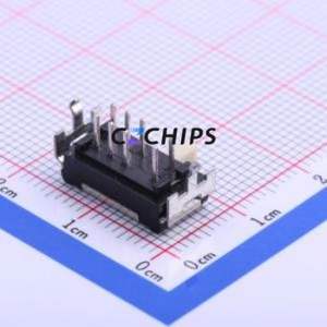 SSSS925701 Slide Switch Through hole Component (THT) Switch Double Pole Three Throw Rectangle Pin Header PC Pin 12.2mm - Product Image 2