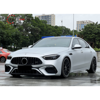 Classe C W206 à C63 Kit de carrosserie 1vs1 Kits de mise à niveau de voiture Pare-chocs avant Grille Capot Aile Jupe latérale Lèvre arrière Embout d'échappement Pièces automobiles