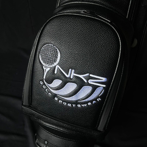 <span class=keywords><strong>Bolsa</strong></span> <span class=keywords><strong>de</strong></span> <span class=keywords><strong>Golf</strong></span> JBoss <span class=keywords><strong>de</strong></span> 5/14 Compartimentos con Logotipo Personalizado, Ligera y Duradera, <span class=keywords><strong>de</strong></span> Cuero PU, Impermeable, Negra, para Hombre - Product Image 6