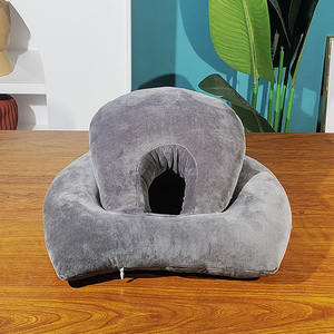 Coussin de sieste confortable pour le bureau, taille standard, en peluche douce, avec support lombaire et appui-tête, pour le sommeil au bureau et l'utilisation par les étudiants - Product Image 2
