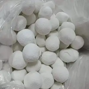 Bolas de esponja reutilizáveis para eliminação de escória
