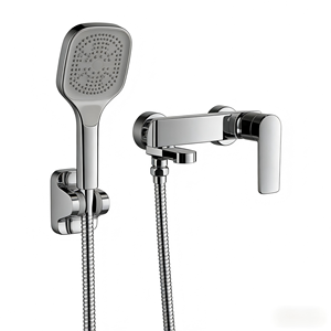 Juego de Ducha Moderno de <span class=keywords><strong>Alta</strong></span> Gama para Baño, Cuerpo de Latón, Manguera de 1.5m, Ducha de Mano Montada en la Pared con Válvula de Cerámica y Lluvia Suave - Product Image 2