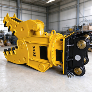 Pince de broyage hydraulique SOOSAN C08 pour excavatrice de 18 à 24 tonnes, démolition de pierres et de béton - Product Image 1