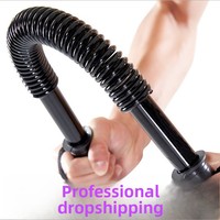 Barra de Entrenamiento de Fuerza para Brazos de Acero 30kg y 40kg, Equipo de Fitness Unisex para Uso Doméstico, Tensor de Resorte, Expansor de Pecho para Fortalecer el Agarre