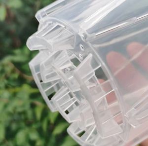 Nouveau Pot d'orchidée en plastique Transparent Pot de semis d'orchidée Pot de contrôle des racines Évents d'aération à fente latérale Trou de drainage inférieur Jardin - Product Image 5